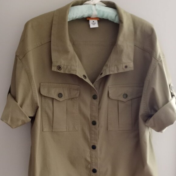 'Ruby Rd' Khaki Green Cotton Jacket Size M NWOT - Picture 1 of 10